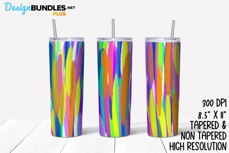 Party Brush Stroke Tumbler Wrap