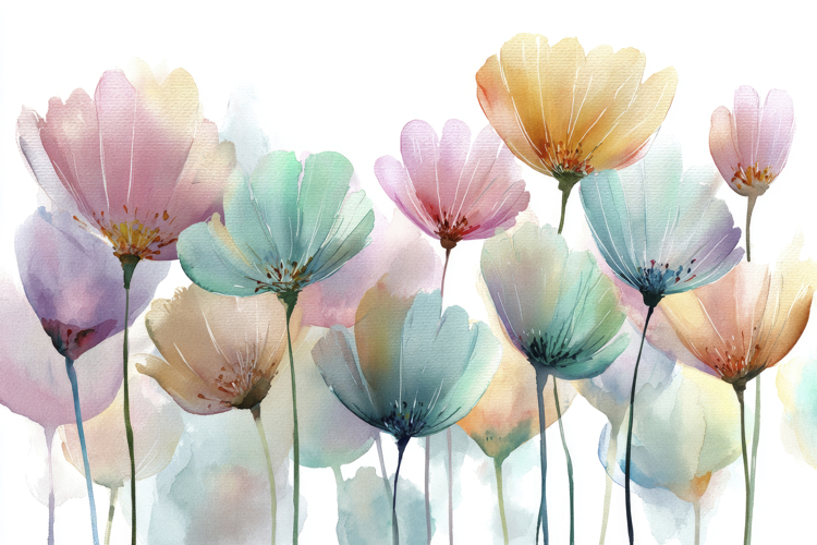 Watercolor Flower Background