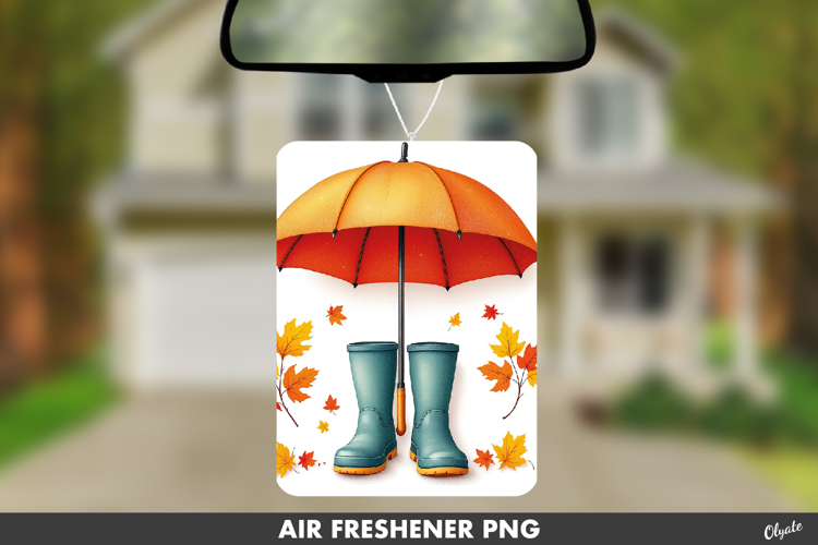 Cozy Fall Air Freshener Sublimation. Autumn Sublimation