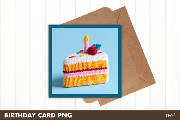 Happy Birthday Card PNG, Greeting Card PNG