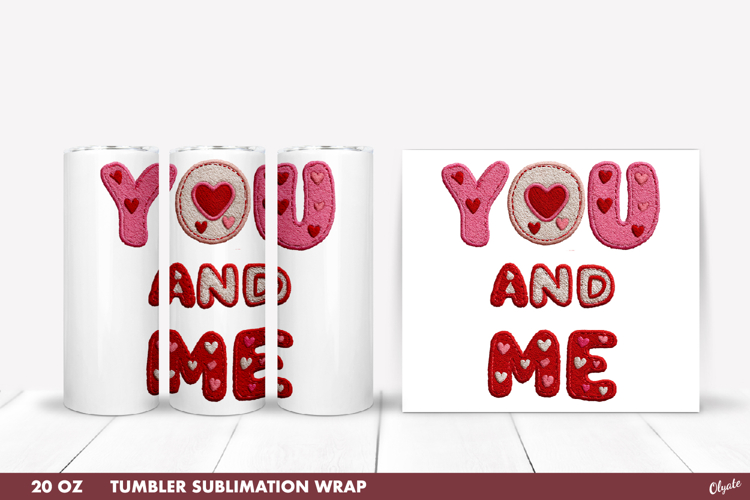 Valentines Day Tumbler Sublimation PNG, 20 OZ Tumbler PNG