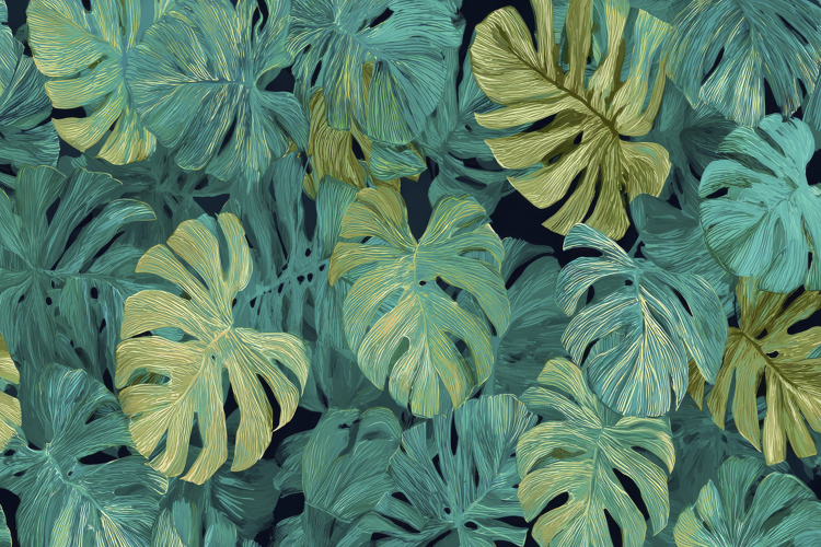 Tropical Leaves Background