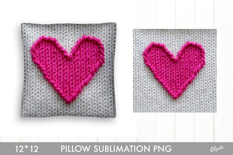 Knitting Pink Pillow Sublimation PNG