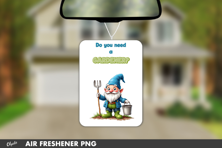 Spring Air Freshener Sublimation, Garden Car Fresh PNG