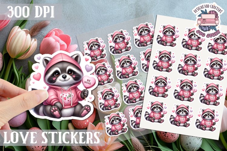 Love sticker Sheet Valentine Day Lovers Funny Animals PNG