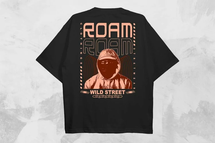 Roam Streetwear PNG T-shirt Design
