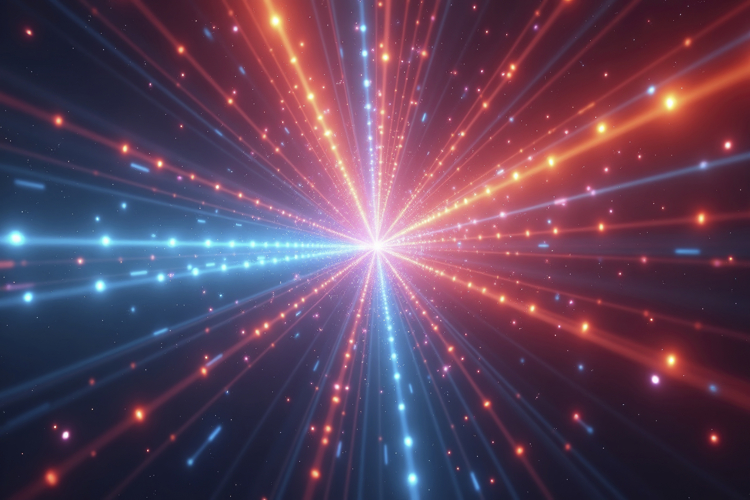 Abstract Neon Light and Energy on Black Background Wallpaper