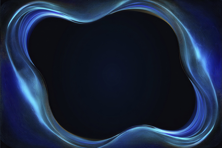 Abstract Blue Glowing Frame Background Wallpaper