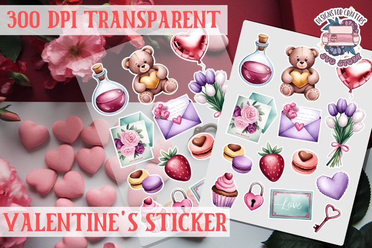 Love sticker Sheet Valentine Day Lovers Funny Heart PNG