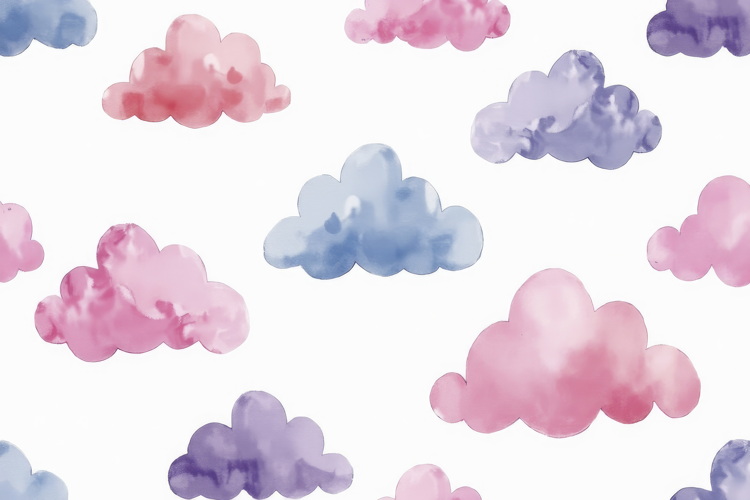 Watercolor Clouds Background Wallpaper