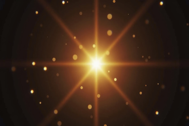 Golden Starburst Background Wallpaper