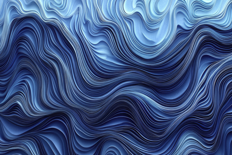 Abstract Blue Wave Background Wallpaper