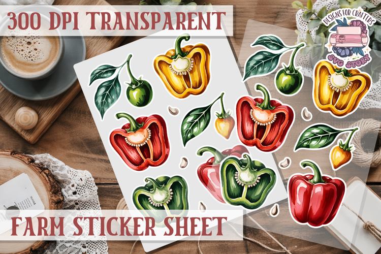Farm sticker sheet Harvest Scrapbook PNG Vegetables Cozy
