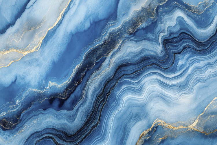 Blue and White Ocean Background Wallpaper