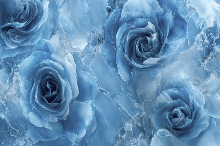 Blue Roses Background Wallpaper