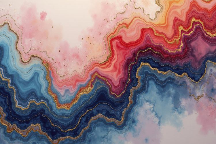 Abstract Fluid Art Painting Background Wallpaper