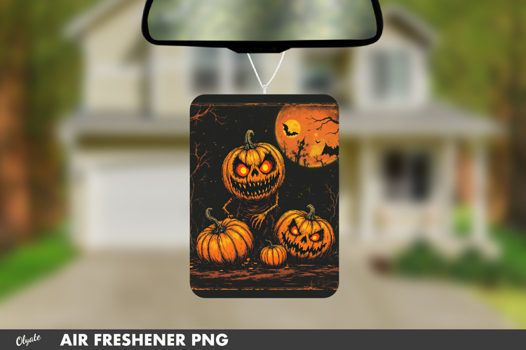 Zombie Pumpkin Air Freshener Sublimation