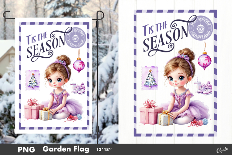 Tis the Season, Garden Flag Sublimation PNG