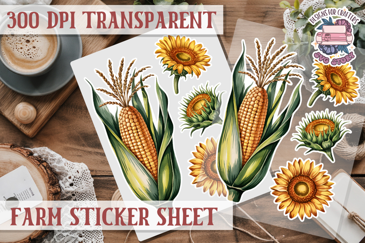 Farm sticker sheet Harvest Scrapbook PNG Vegetables Cozy