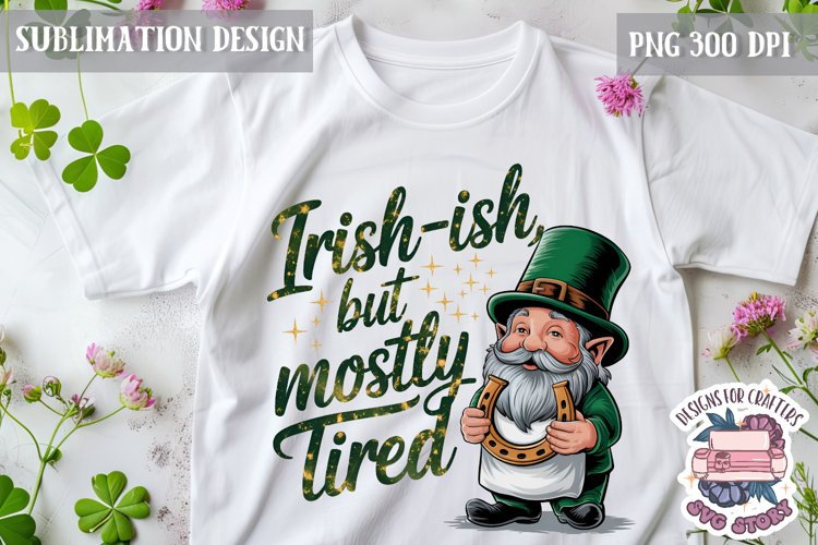St.Patricks Day Sublimation design Quote Shamrock Luck PNG