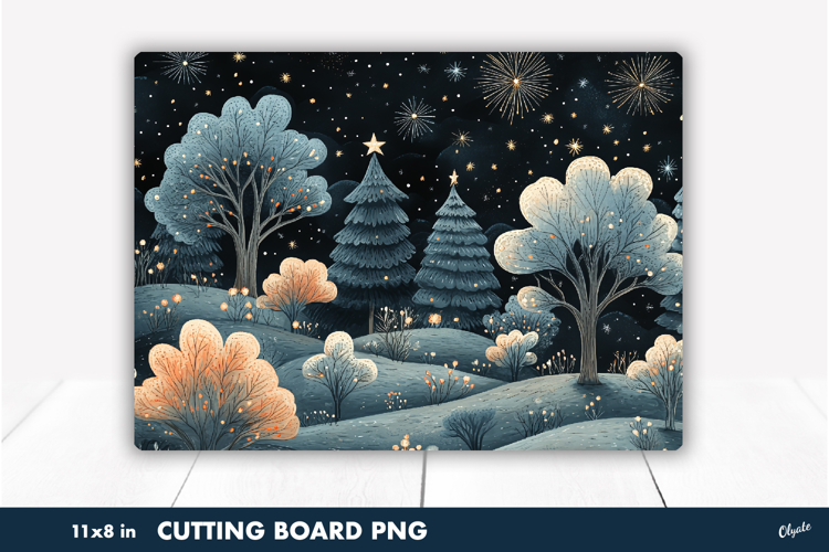 Cutting Board Winter Magic PNG