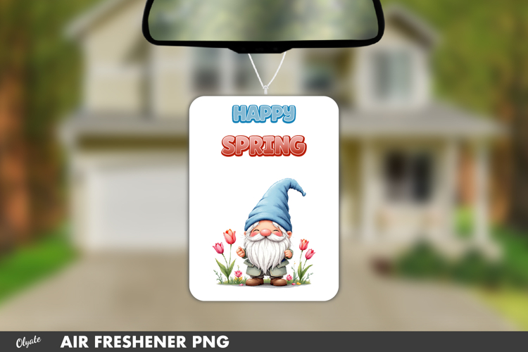 Spring Air Freshener Sublimation, Garden Car Fresh PNG