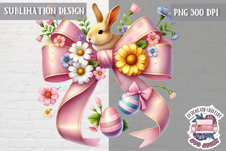 Easter Bow Coquette PNG Holidays Spring Cute Animals Peep