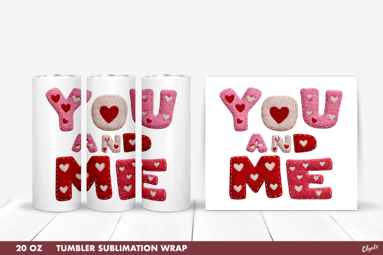 Valentines Day Tumbler Sublimation PNG, 20 OZ Tumbler PNG