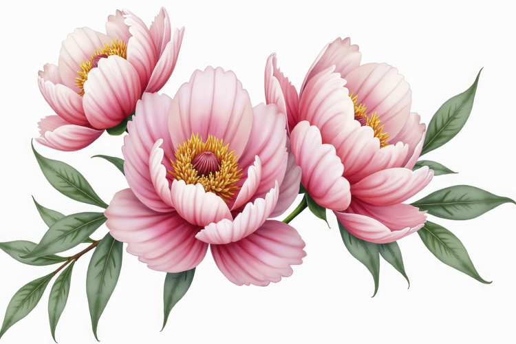 Pink Peony Flower Background example image 1
