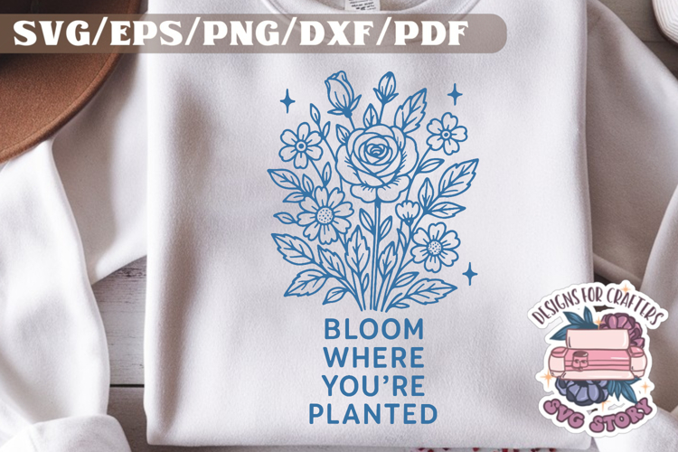 Boho Floral Svg Image 24