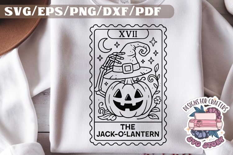 Halloween Tarot Card black and white SVG Design Quotes PNG