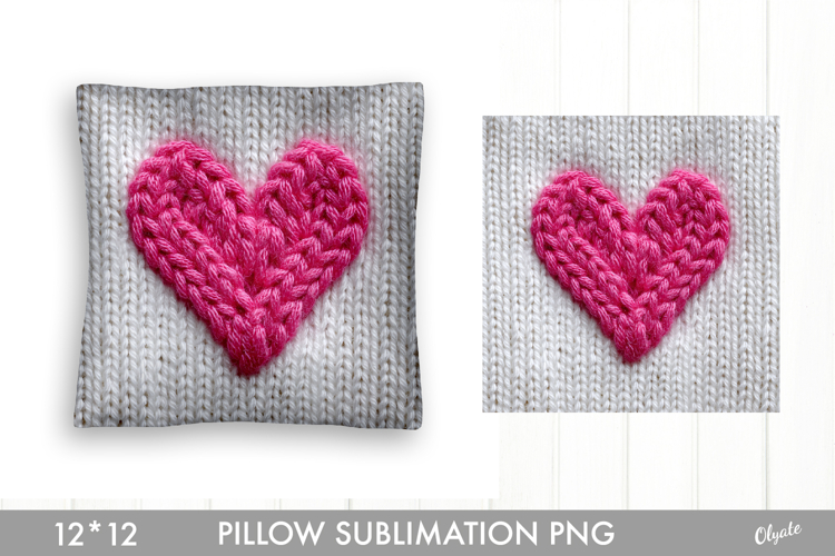 Knitting Pink Pillow Sublimation PNG