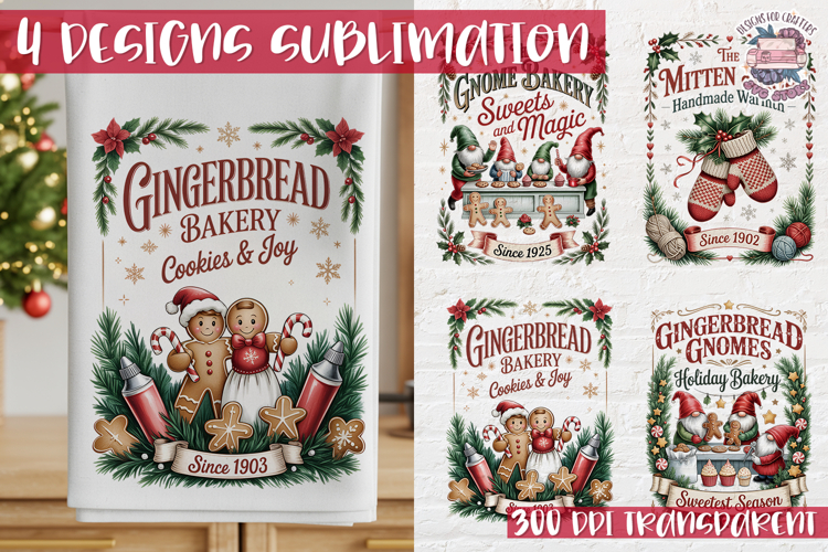 Christmas Vintage Quote Clipart PNG Sublimation 4 Design
