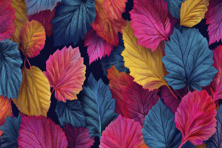Multicolored Leaves Background