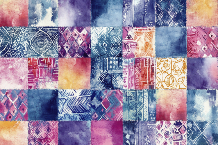 Patchwork Pattern Background Wallpaper