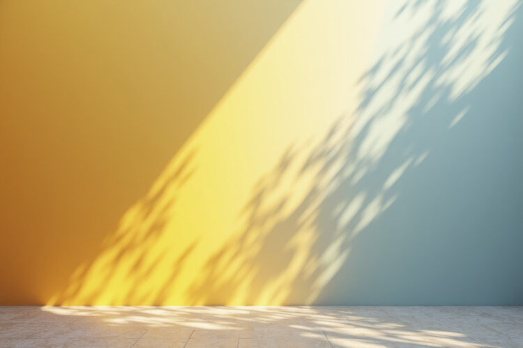 Shadows of Leaves with Wall Background Wallpaper example image 1