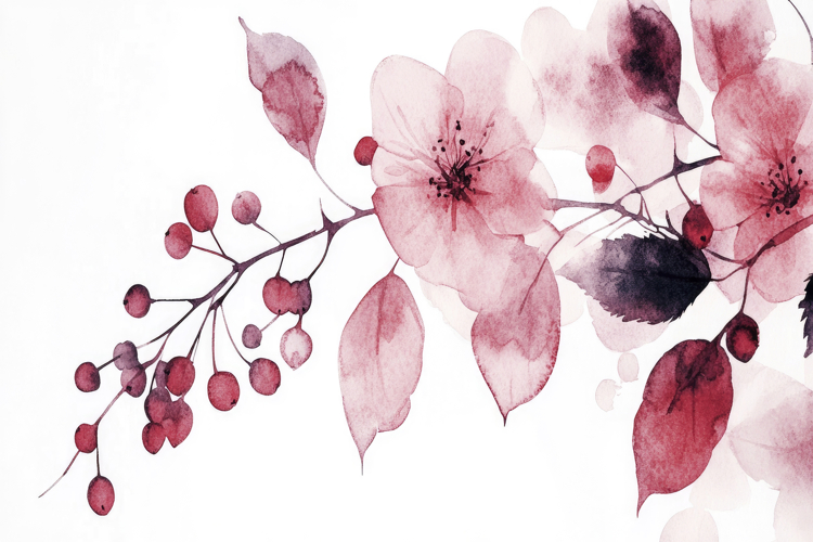 Pink Flowers Clipart Image 17
