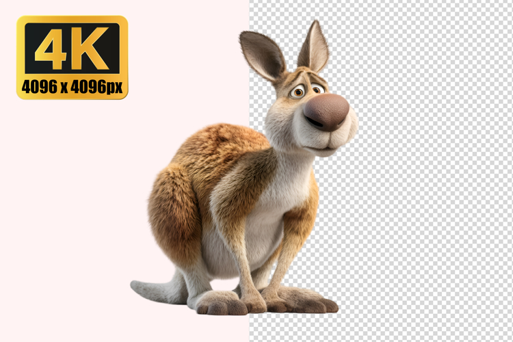 Cartoon Kangaroo Transparent PNG