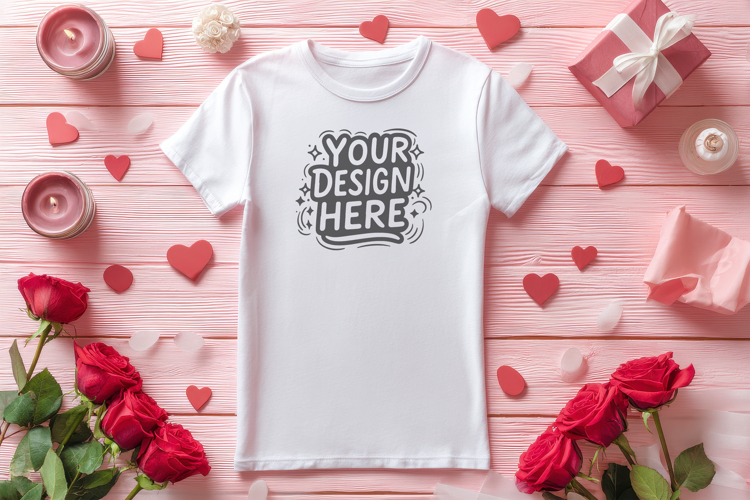 White Tshirt Mockup Image 19