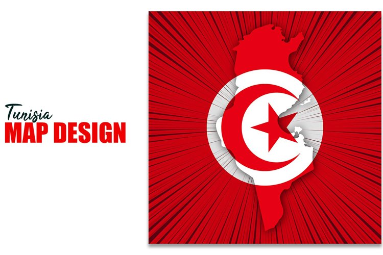 Tunisia Independence Day Map Design