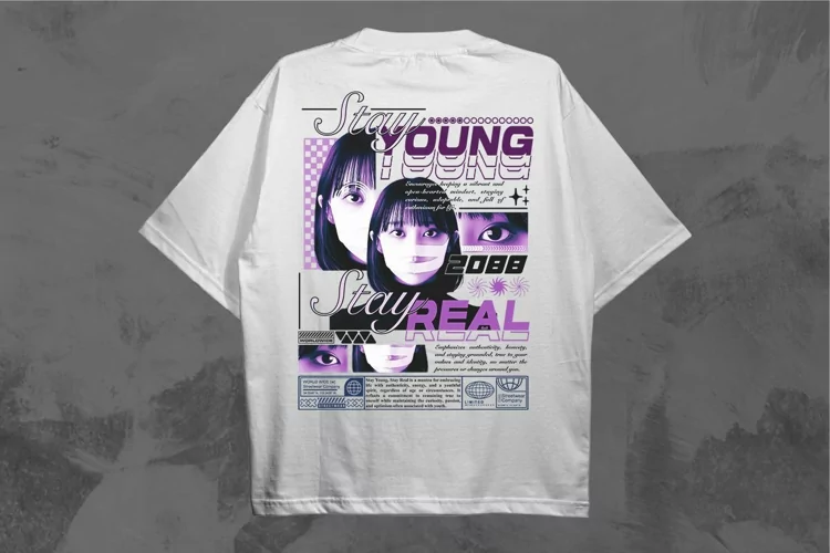 Stay Young Stay Real Streetwear PNG T-shirt Design