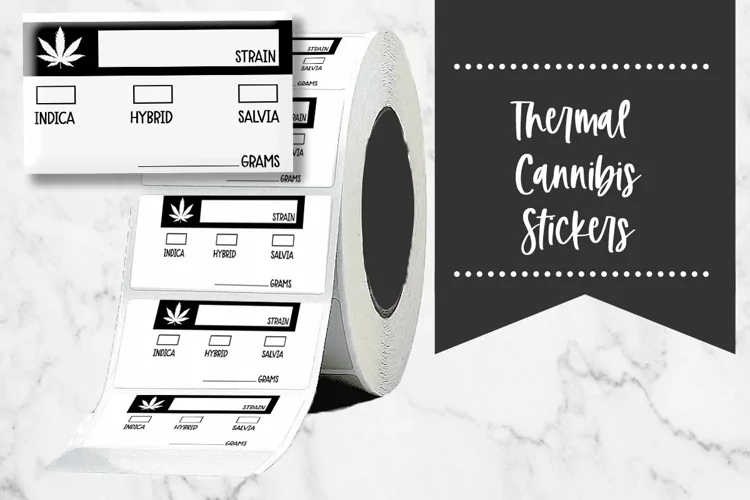 Strain Name Cannibis Thermal Stickers