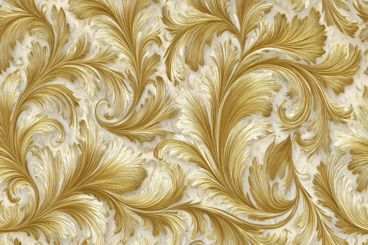 Golden Floral Background