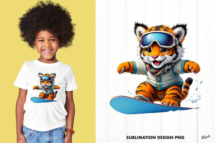 Winter Sport Sublimation, Snowboarding T-Shirt Sublimation