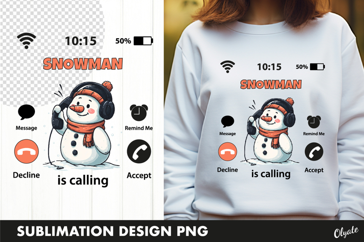 Santa Calling Tshirt PNG, Christmas Tshirt Design PNG