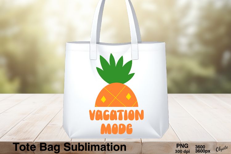 Tote Bag Summer Sublimation. Tote Bag Design