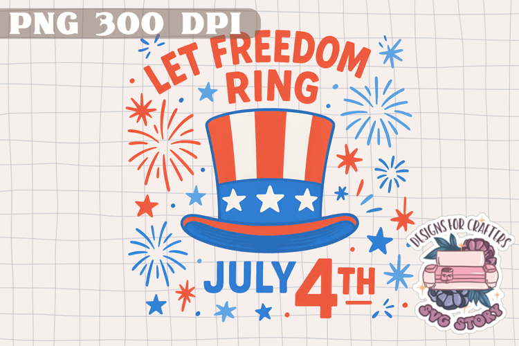 4th of July PNG Sublimation - Independence Day Stripe Stars