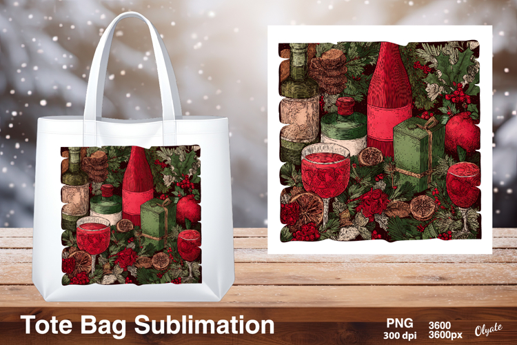 New Year Celebration Sublimation, Tote Bag PNG