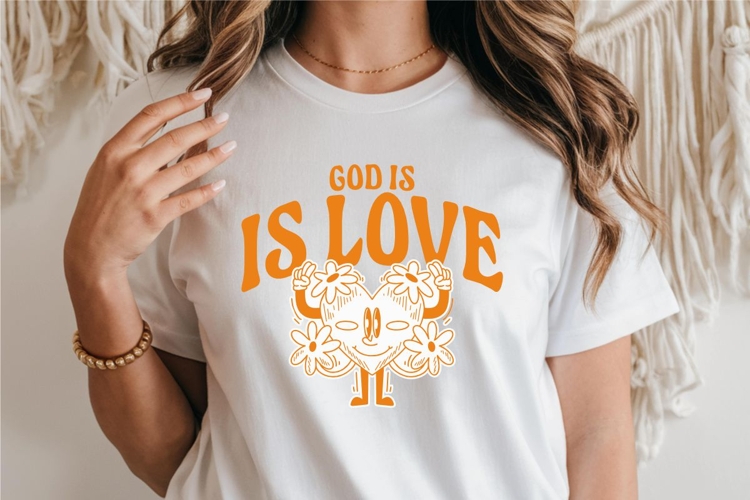 God Is Love Christian T-shirt Design