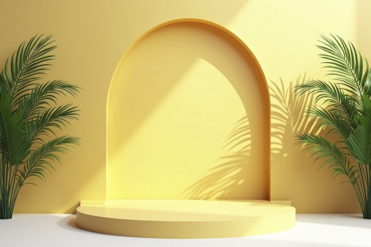 Product Display Podium Background Wallpaper